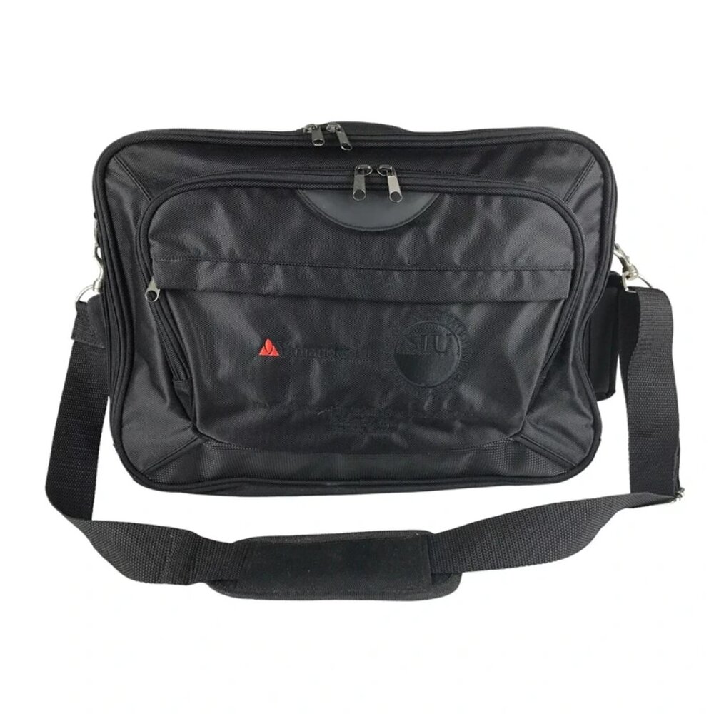 Yamanouchi‎ Unisex Adults Black Nylon Inner Divider Shoulder Strap Laptop Bag